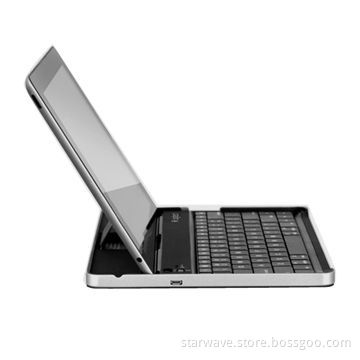 Keyboard for iPad 2, Rotatable White Leather Case, Wireless